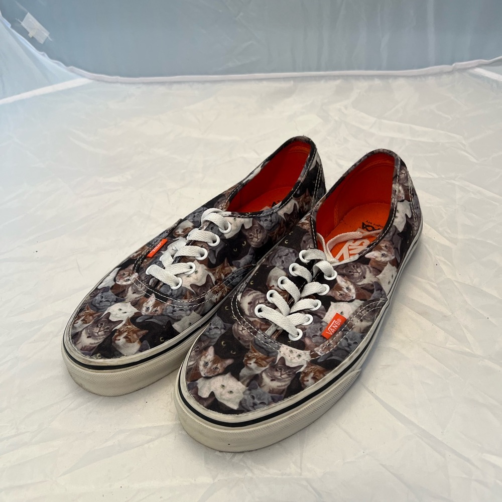 Vans ASPCA Cat Print Sneakers with White Laces